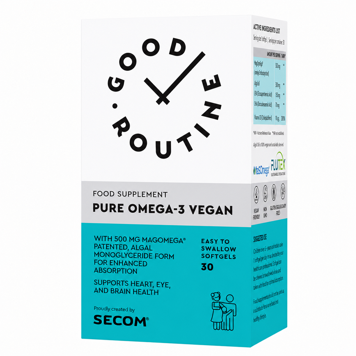 Pure Omega-3 Vegan, 30 capsule vegetale, Secom
