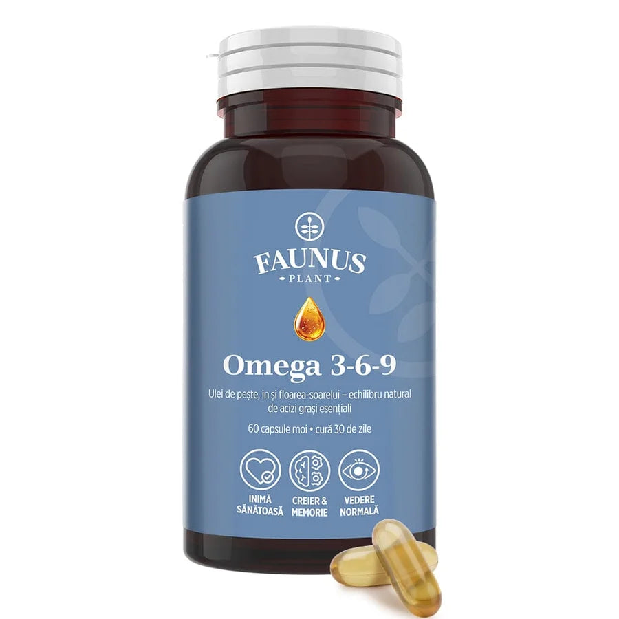 Omega 3-6-9, 60 Capsule Moi, Faunus Plant