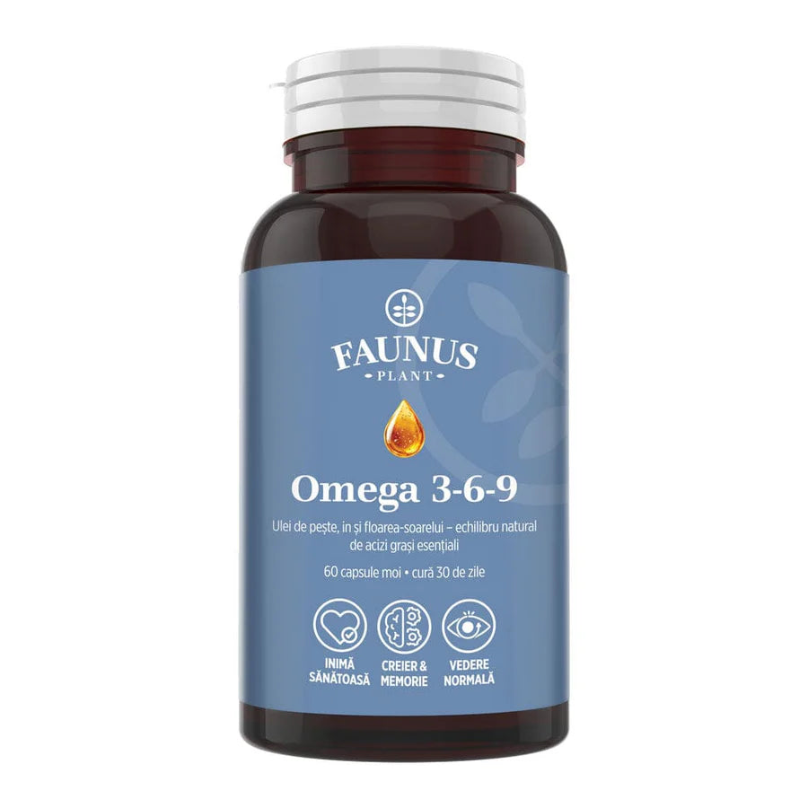 Omega 3-6-9, 60 Capsule Moi, Faunus Plant