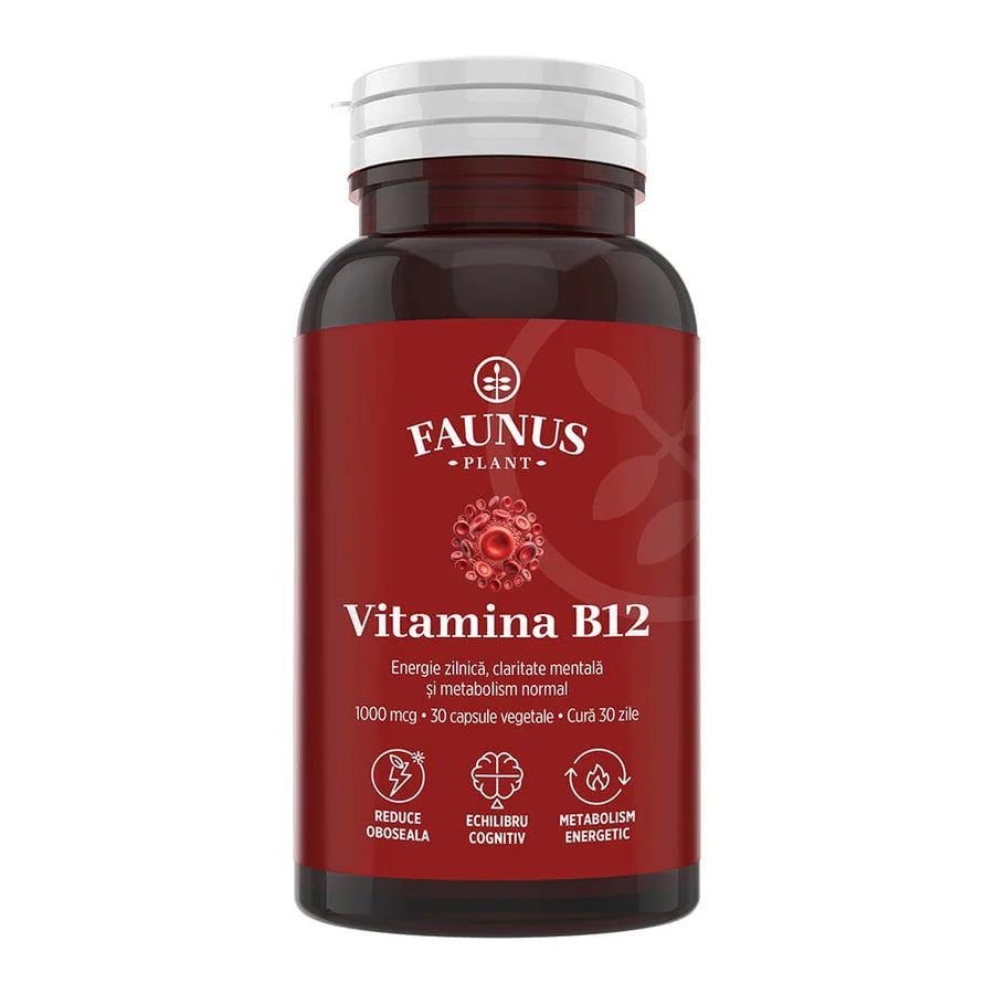 Vitamina B12, 30 capsule, Faunus Plant
