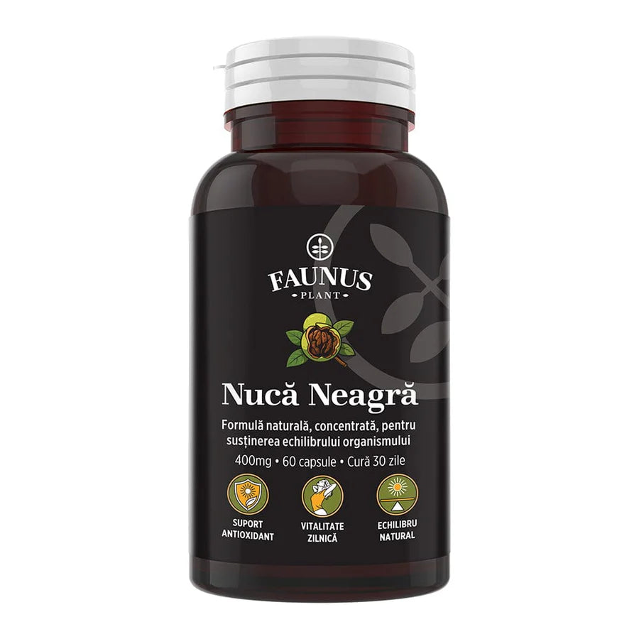Nuca Neagra 400 mg, 60 capsule, Faunus Plant