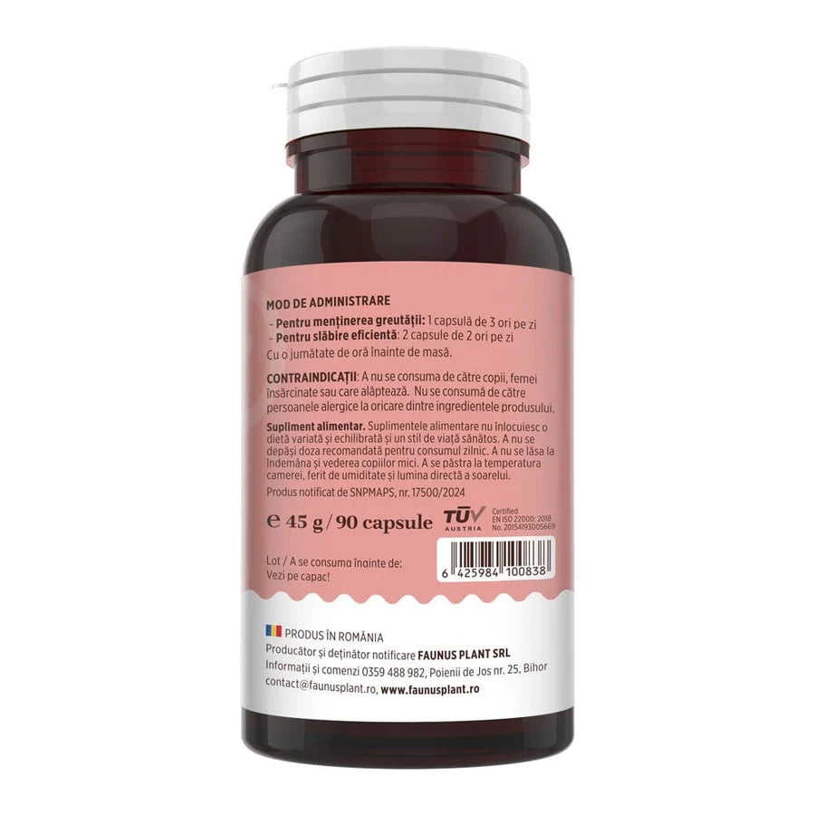 Pro Silueth, 90 capsule vegetale, Faunus Plant