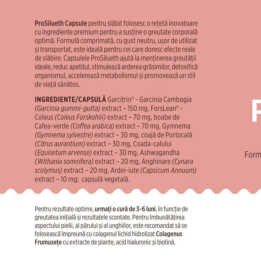 Pro Silueth, 90 capsule vegetale, Faunus Plant