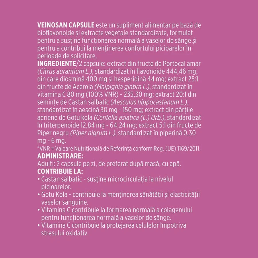 Veinosan, 60 capsule, Faunus Plant