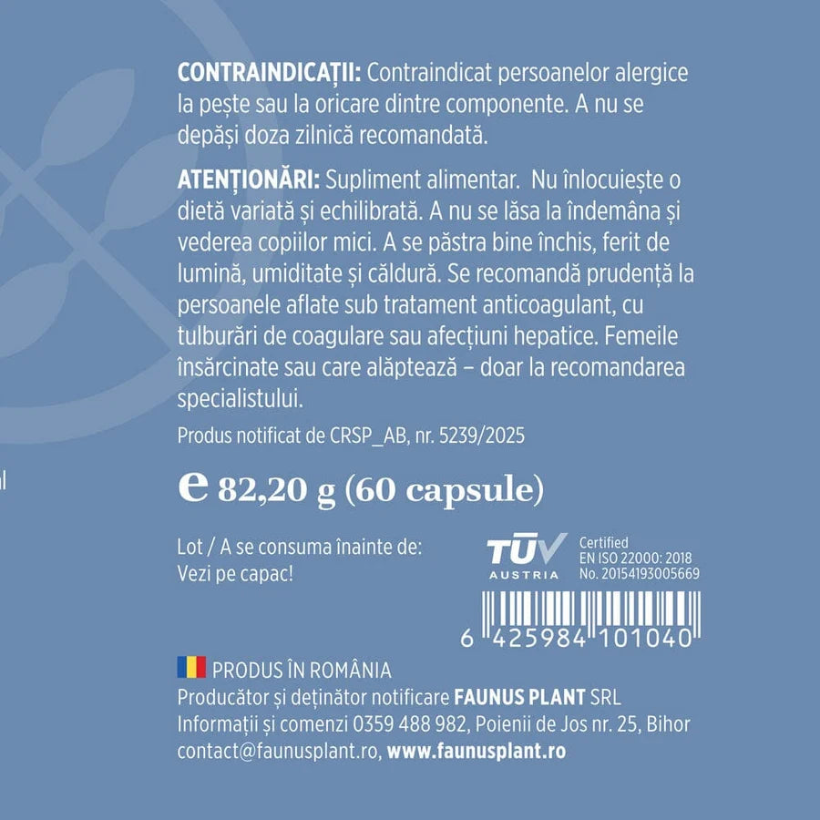 Omega 3-6-9, 60 Capsule Moi, Faunus Plant