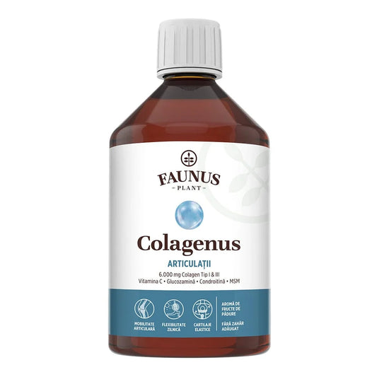 Colagen lichid hidrolizat pentru muschi si ligamente Colagenus Articulatii, 500ml, Faunus Plant