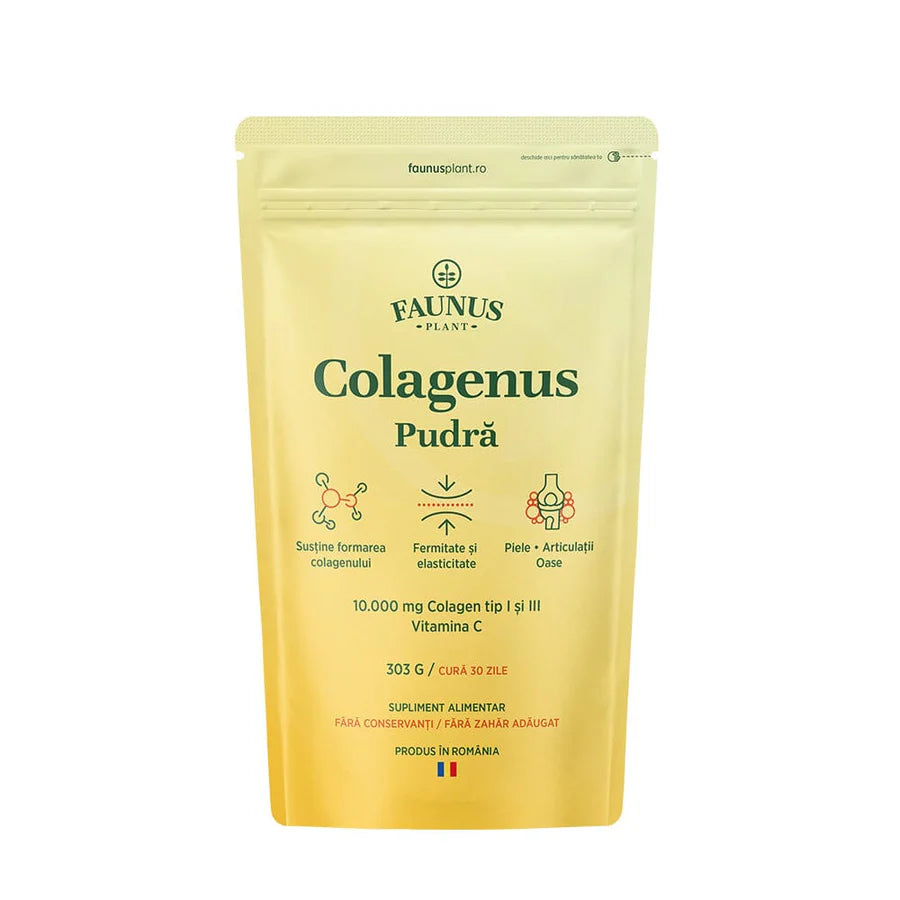 Colagenus pudra + Vitamina C, 303g, Faunus Plant