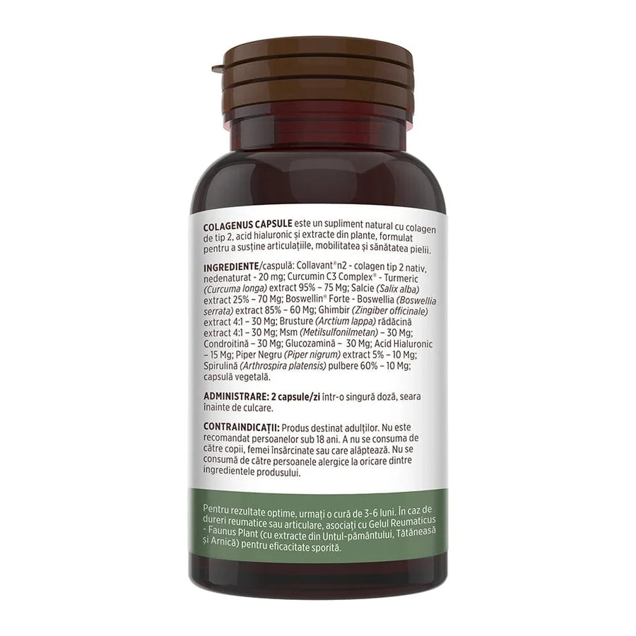 Colagen tip 2 Colagenus, 60 capsule, Faunus Plant