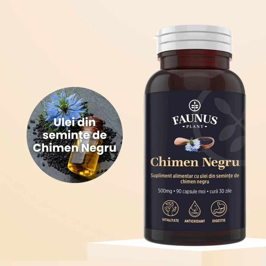 Chimen Negru 500 mg, 90 Capsule Moi, Faunus Plant