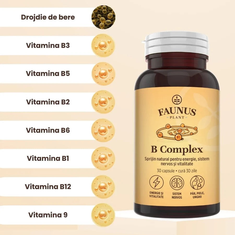 B complex, 30 capsule, Faunus Plant