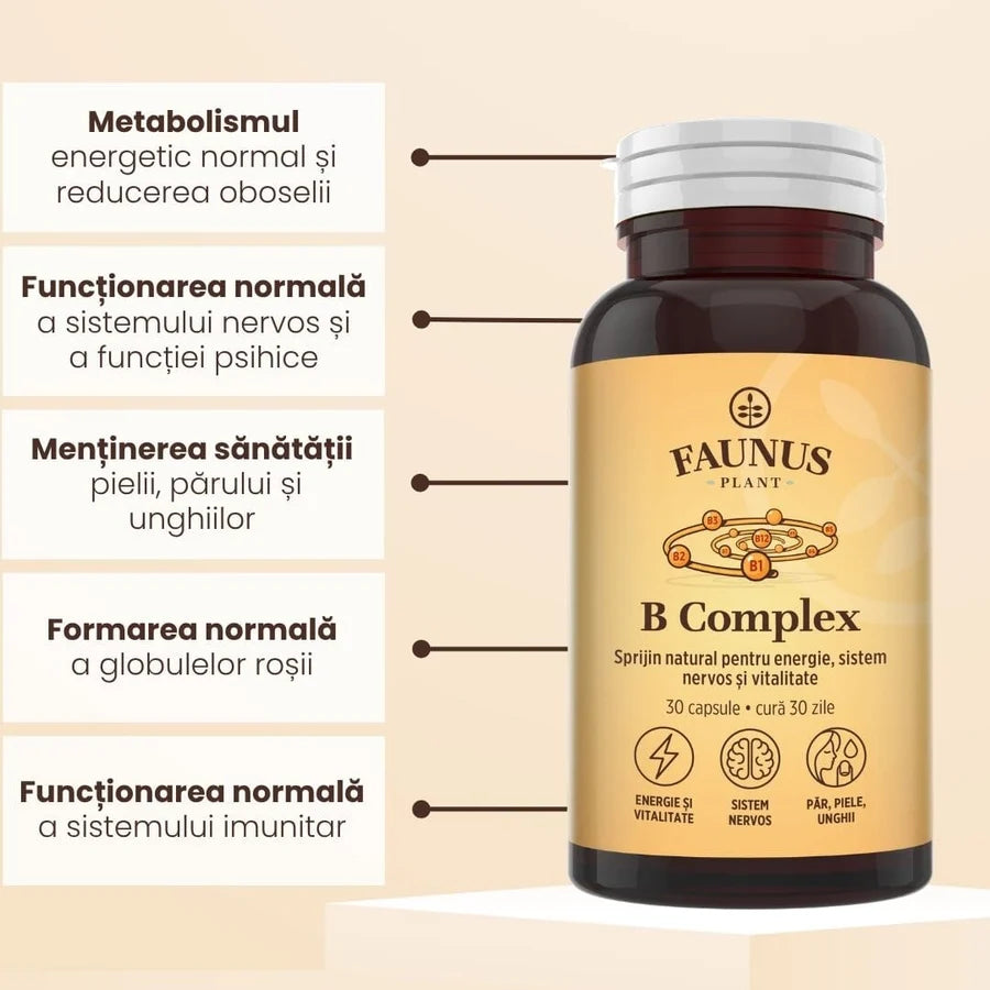 B complex, 30 capsule, Faunus Plant