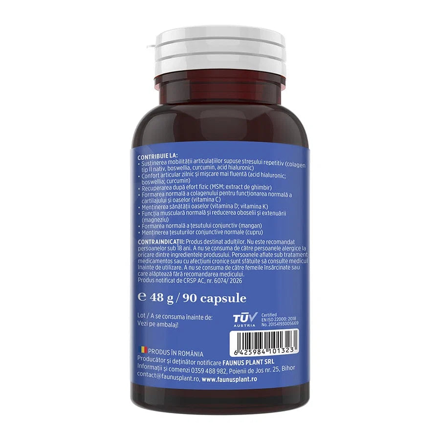 Colagenus Articulatii Forte, 90 capsule, Faunus Plant