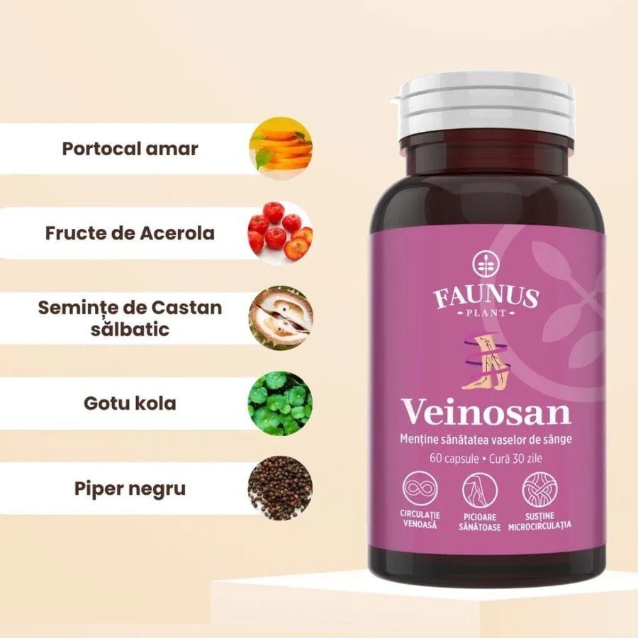 Veinosan, 60 capsule, Faunus Plant