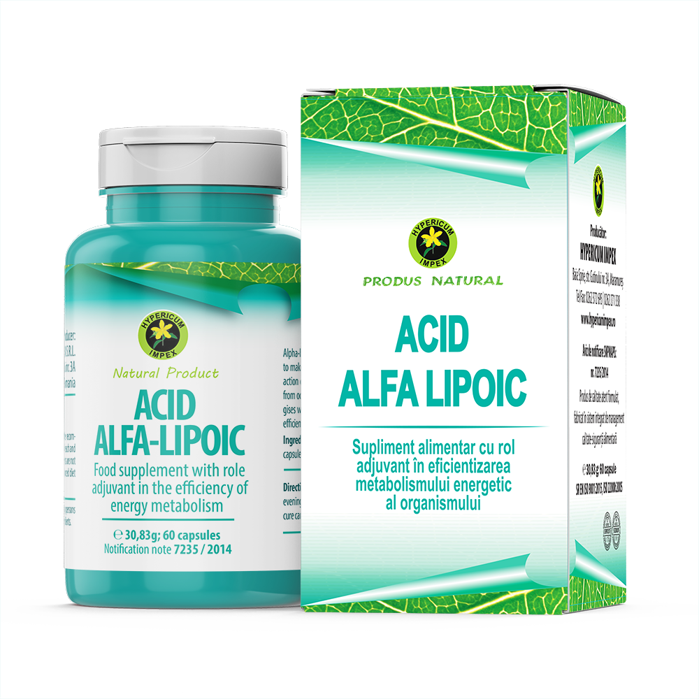 Acid Alfa Lipoic 220Mg 60Cps, Hypericum