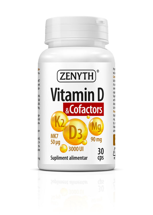 Vitamina D & Cofactors, 30 capsule, Zenyth