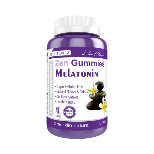 Zen Gummies Melatonin, 40 Jeleuri, Medica, Pronatura