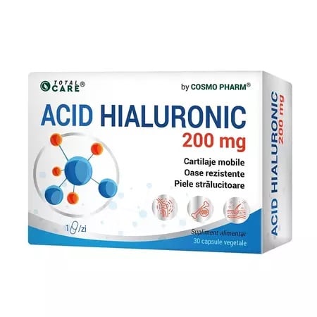 Acid Hialuronic 200mg, 30 capsule, Cosmopharm