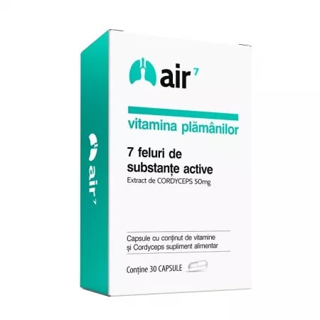 Air7 Vitamina plamanilor, 30 capsule, Green Splid