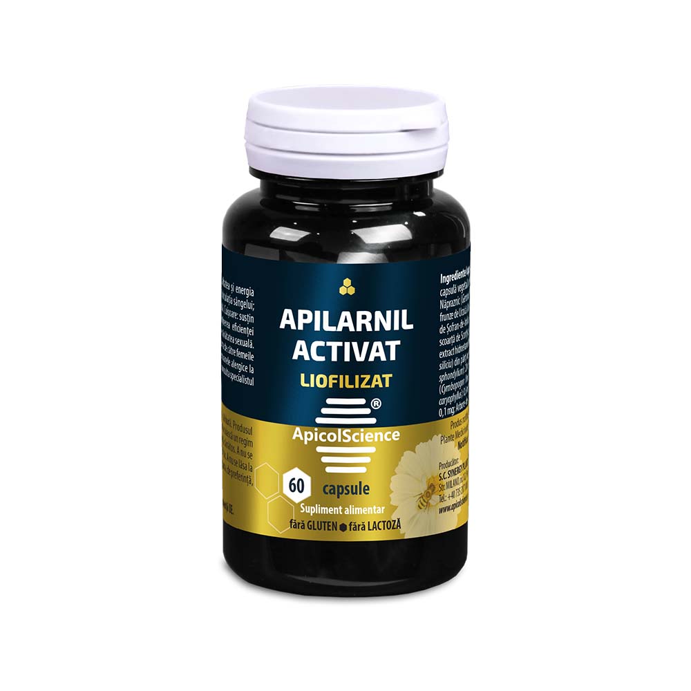 Apilarnil activat liofilizat, 60 capsule, Apicolscience