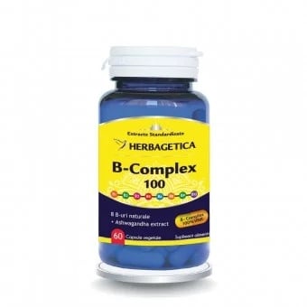 B-Complex 100, 60 capsule, Herbagetica