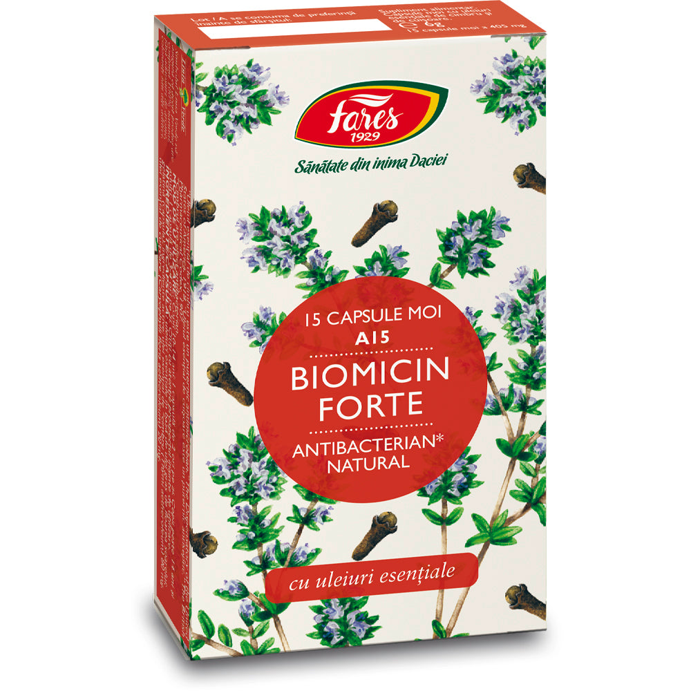 Biomicin Forte, 15 capsule, Fares