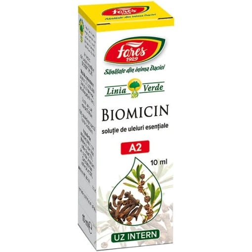 Biomicin solutie, A2, 10 ml, Fares