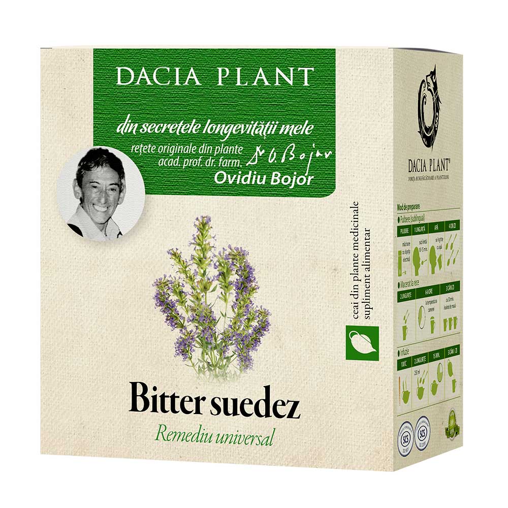Ceai Bitter Suedez, 50 g, Dacia Plant