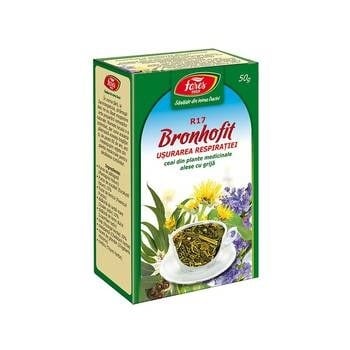 Ceai Bronhofit, usurarea respiratiei - R17, 50g, Fares