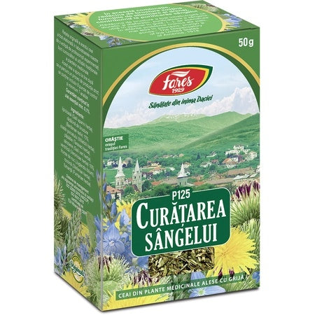 Ceai Curatarea sangelui, P125, 50g, Fares