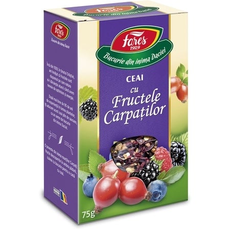 Ceai Fructele Carpatilor, 75g, Fares