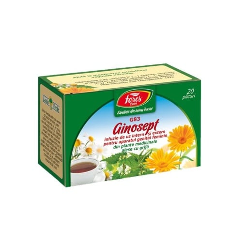 Ceai Ginosept, G83, 20 plicuri, Fares