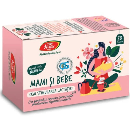 Ceai stimularea lactatiei, 20 plicuri, Fares