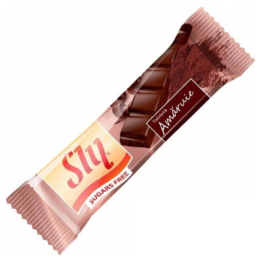 Ciocolata Amaruie Fara Zahar, 25G, Sly Nutritia