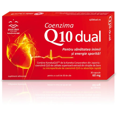 Coenzima Q10 Dual 60mg, 30 capsule, Good Days Therapy