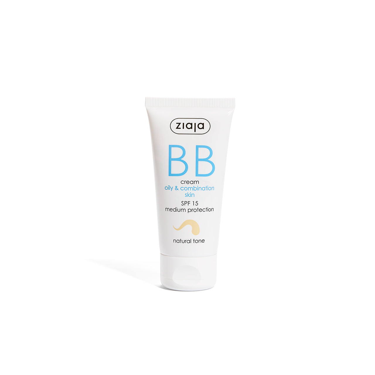 Crema BB cu SPF 15 nuanta natural pentru ten gras si mixt, 50 ml, Ziaja