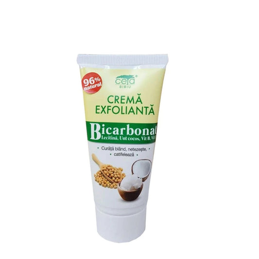 Crema exfolianta pentru fata si corp cu Bicarbonat, 50 ml, Ceta Sibiu