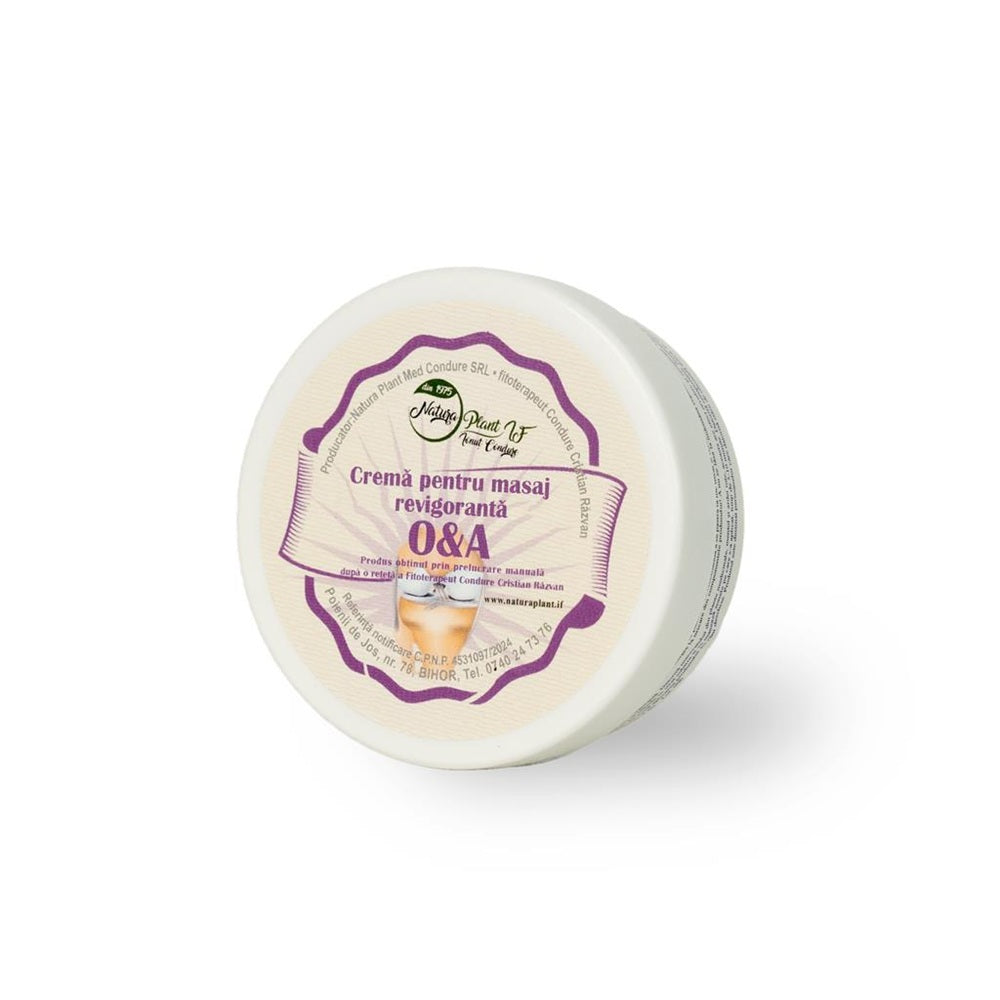 Crema pentru masaj revigoranta O&A, 120 ml, Natura Plant