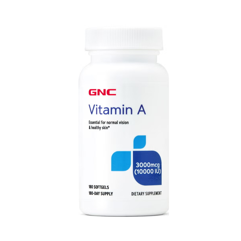 GNC Vitamin A 3000 Mcg (10000 Ui), Vitamina A 180 Cps