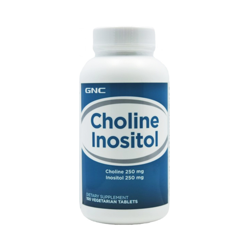GNC Choline Inositol, Colina 250 Mg Si Inozitol 250 Mg, 100 Tb