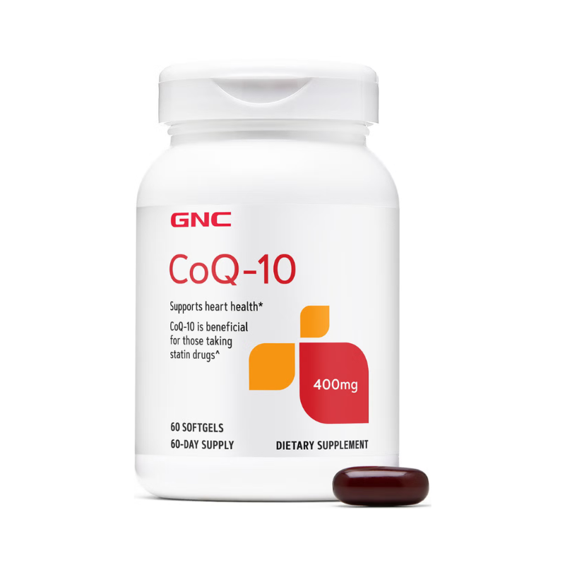 GNC Coq-10 400 Mg, Coenzima Q-10 Naturala 400 Mg, 60 Capsule Gelatinoase