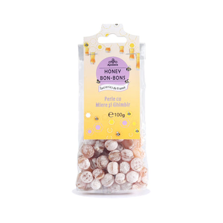 Perle cu miere si ghimbir, 100 g, Apidava