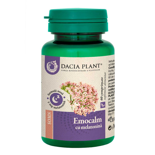 Emocalm cu Melatonina Somnofort, 60 comprimate, Dacia Plant