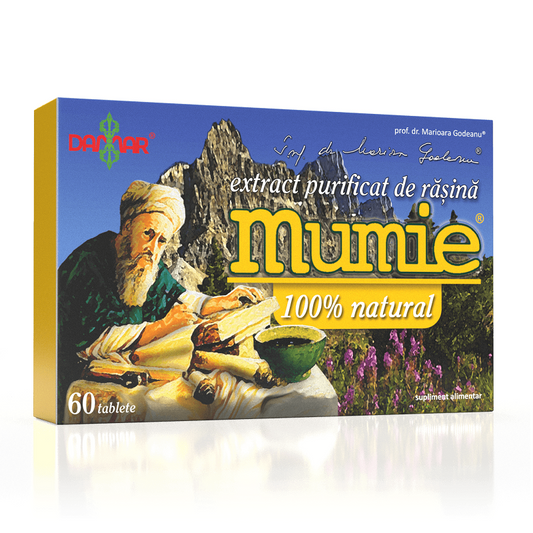 Extract purificat de rasina Mumie, 60 tablete, Damar General Trading