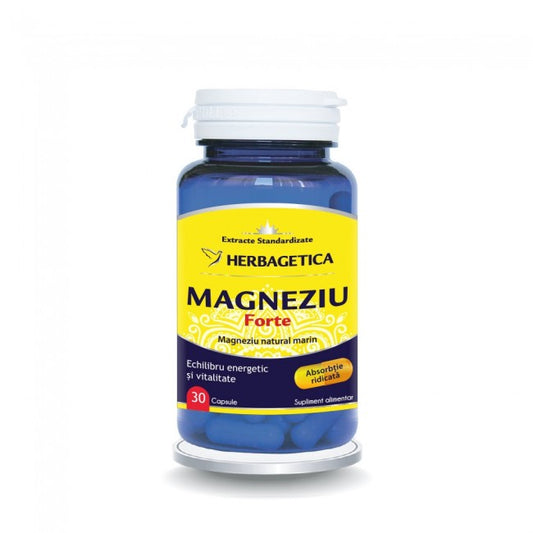 Magneziu Forte  30 Capsule, Herbagetica