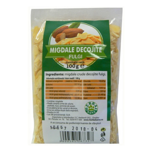 Fulgi Migdale Crude Decojite 100G, Herbavit