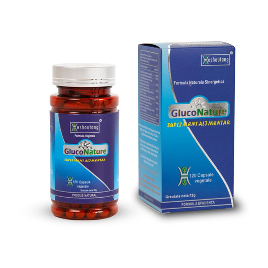 GlucoNature Plus, 60 capsule, Qingdao Heshoutang