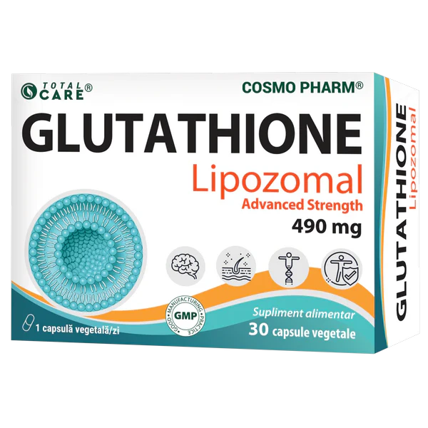 Glutation Redus Lipozomal Advanced Strenght 490 mg, 30 capsule vegetale, Cosmopharm