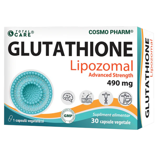 Glutation Redus Lipozomal Advanced Strenght 490 mg, 30 capsule vegetale, Cosmopharm