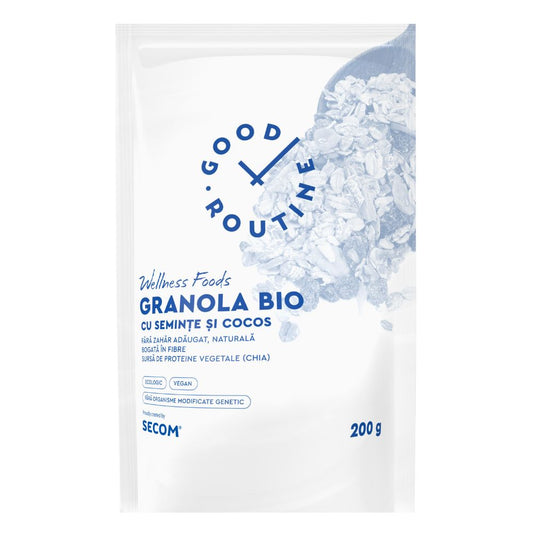 Granola Bio cu seminte si cocos, 200 g, Secom