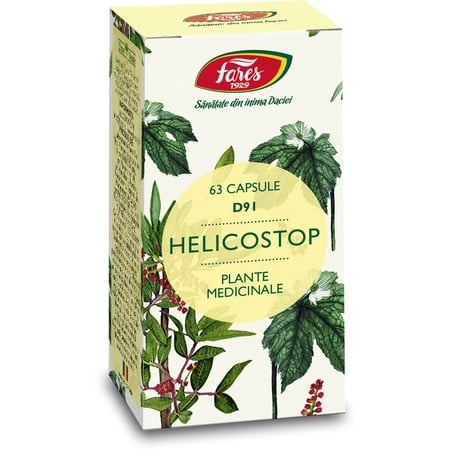 Helicostop, D91, 63 capsule, Fares